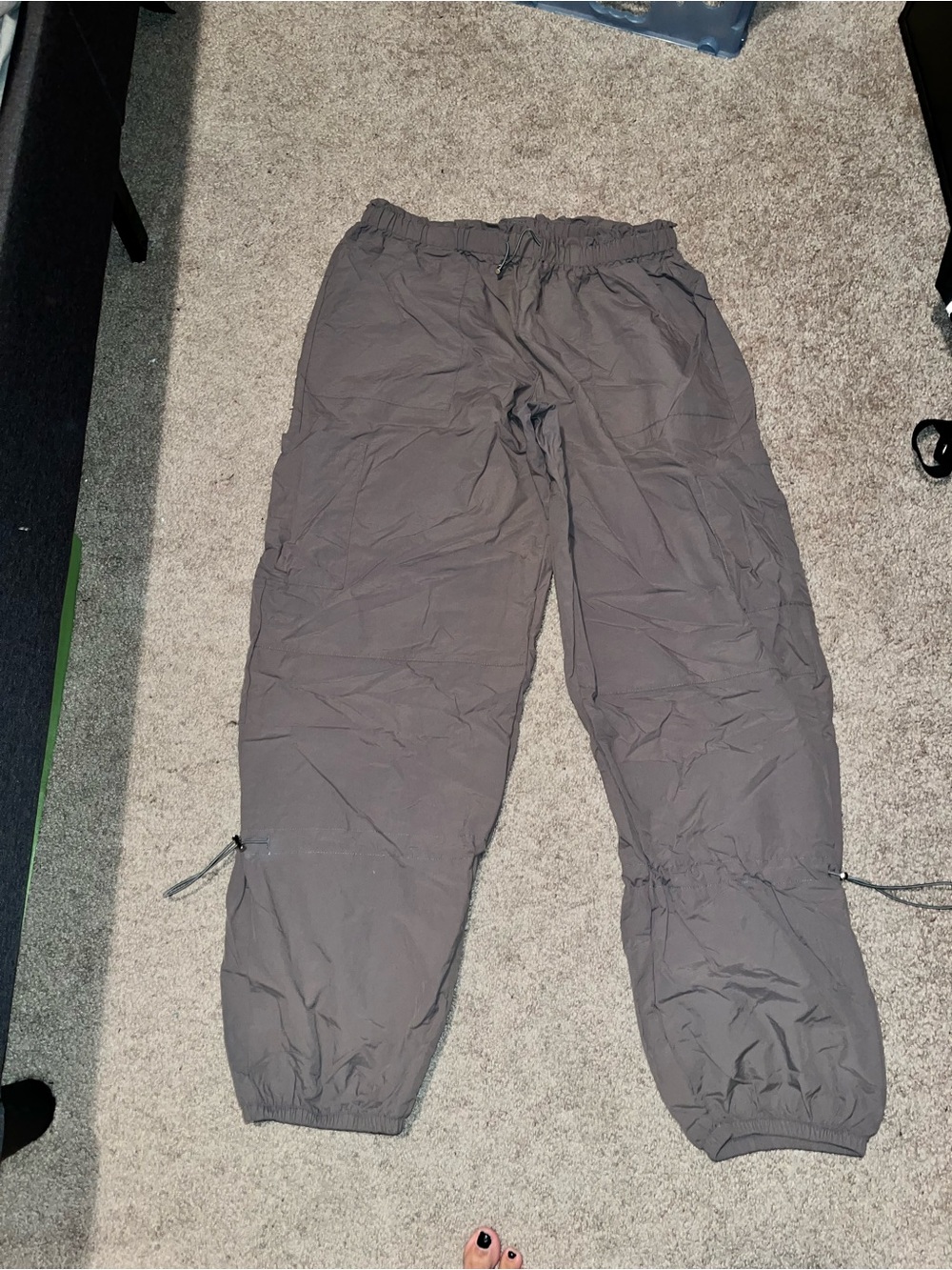 Women's Gray Drawstring Track Pants - Casual Joggers